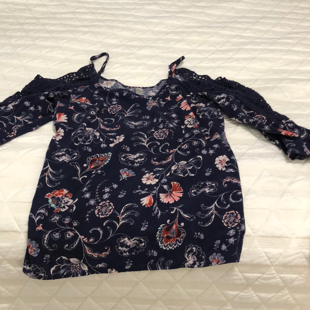 Cold shoulder blouse